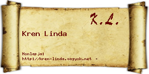 Kren Linda névjegykártya